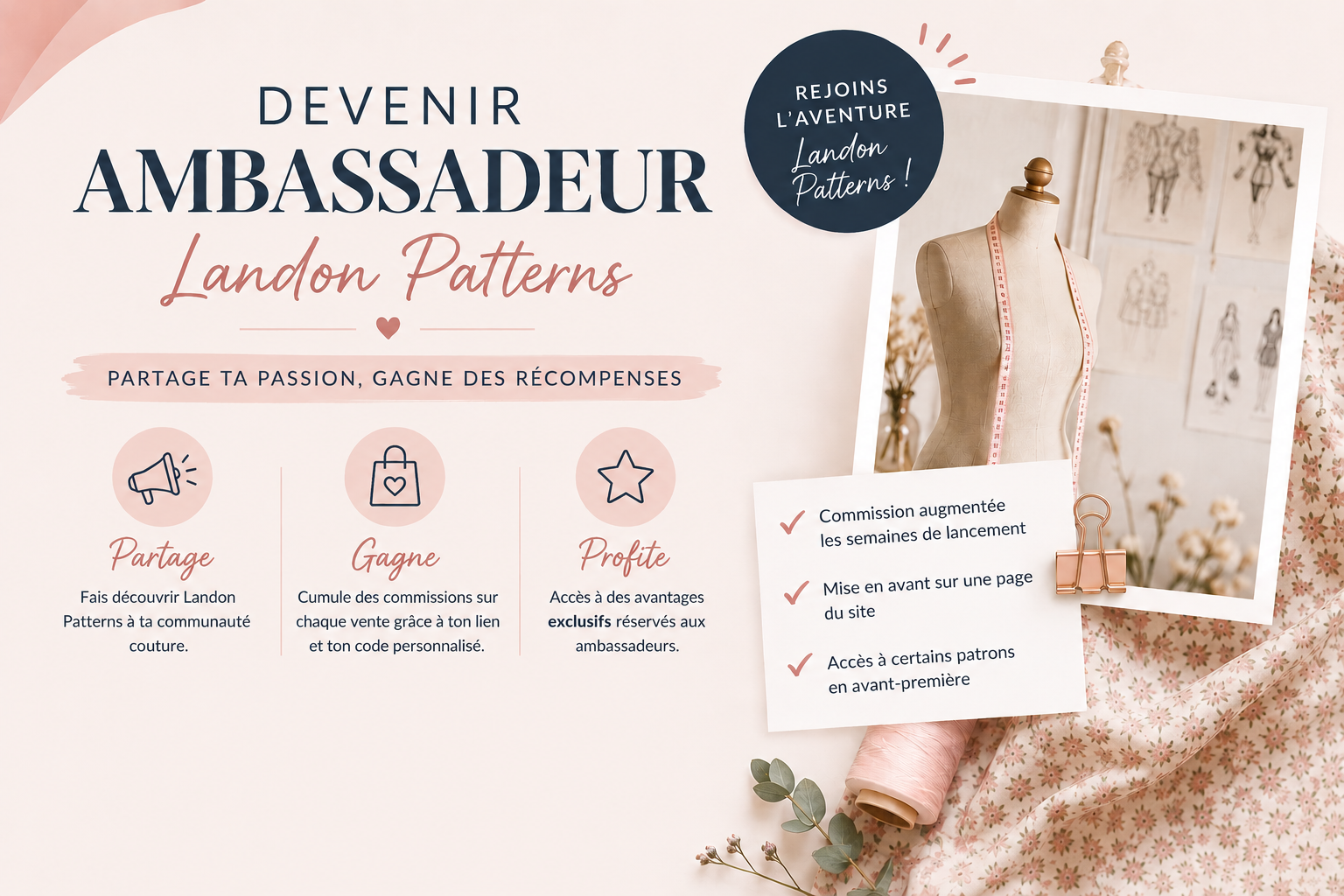 Deviens ambassadeur Landon Patterns